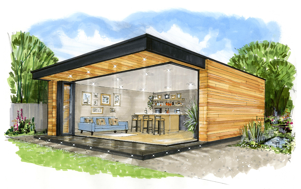 The Moonlight room sketch from the garden rooms signature range