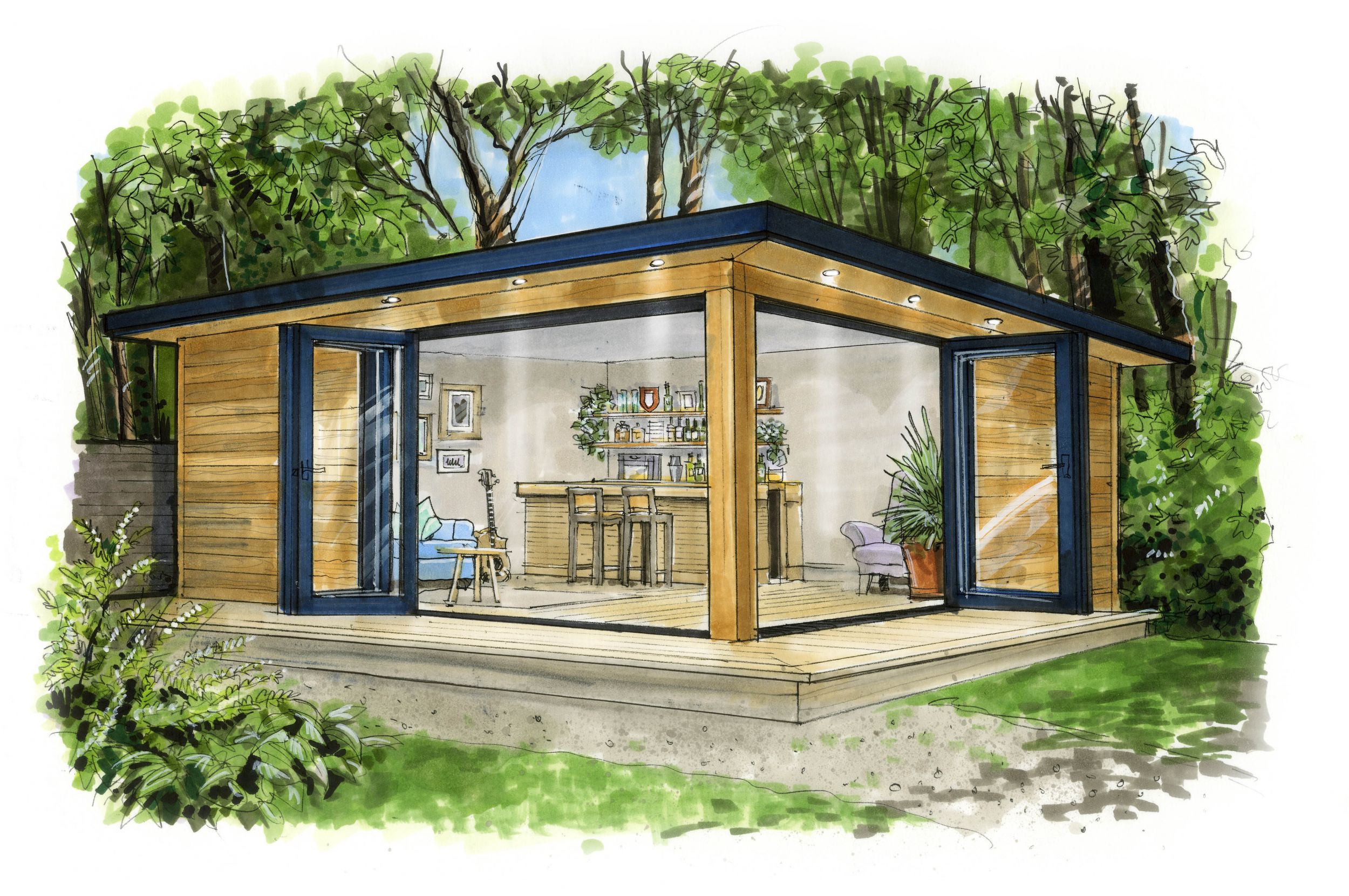 The Moonlight room sketch from the garden rooms signature range