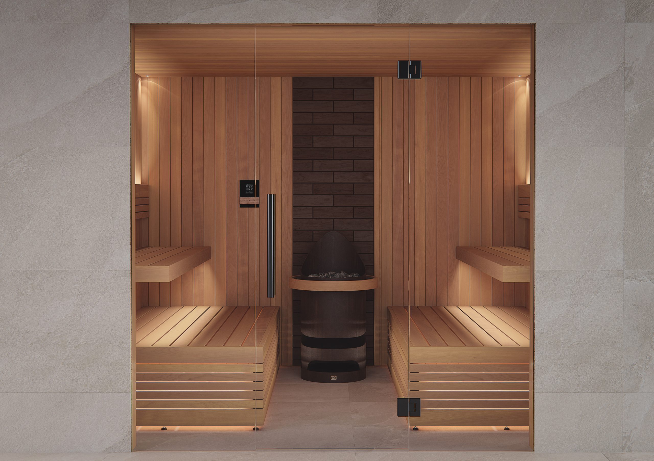 Nordic Sauna with Traditional Stove Heater - Nordic
