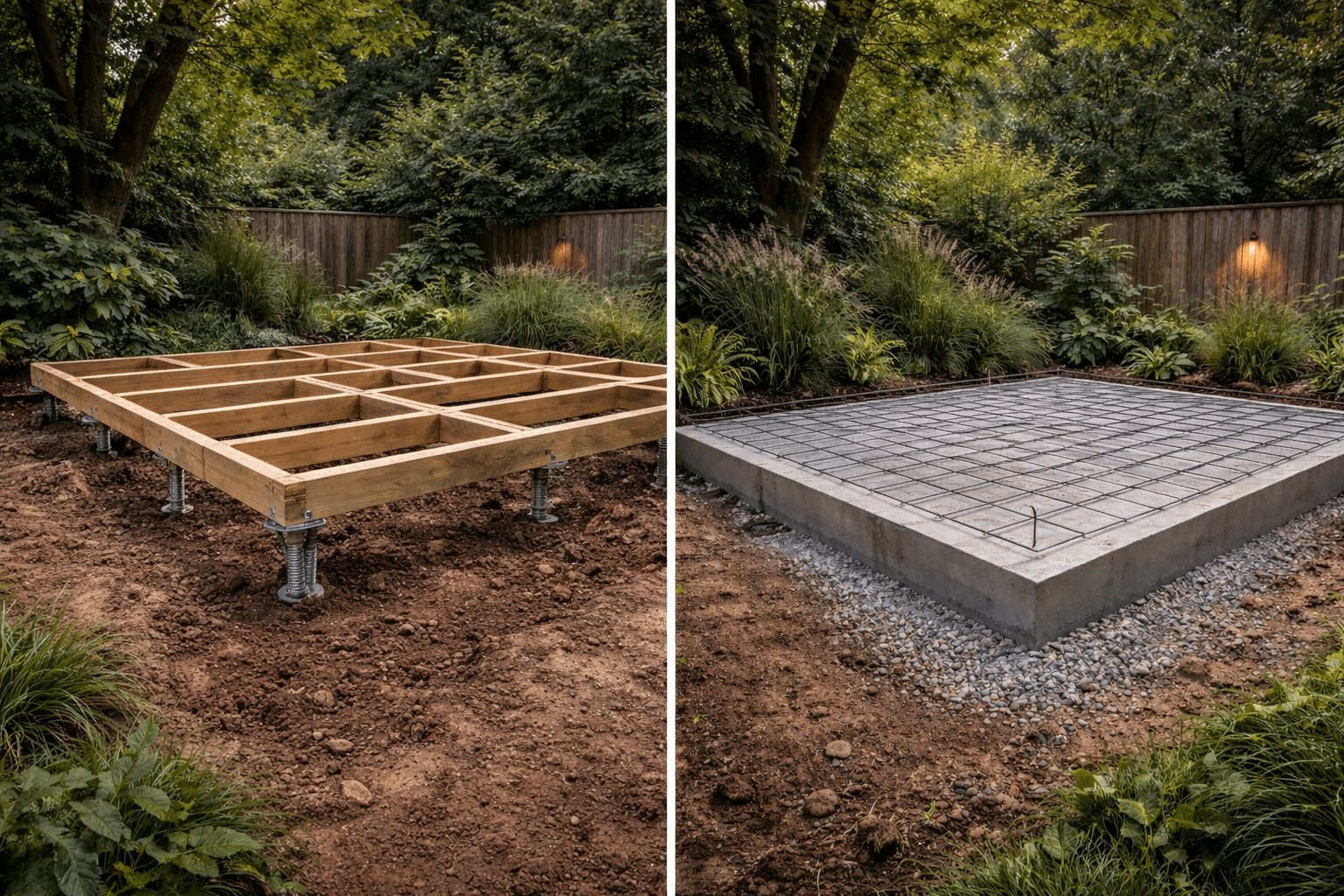 Ground screw foundation and floor structure
